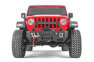 Jeep Wrangler Unlimited Rubicon Suspension Lift Kit - Front + Rear - Rough Country - Adj Lower | FR D/S | M1 - 4WD - '18-'23
